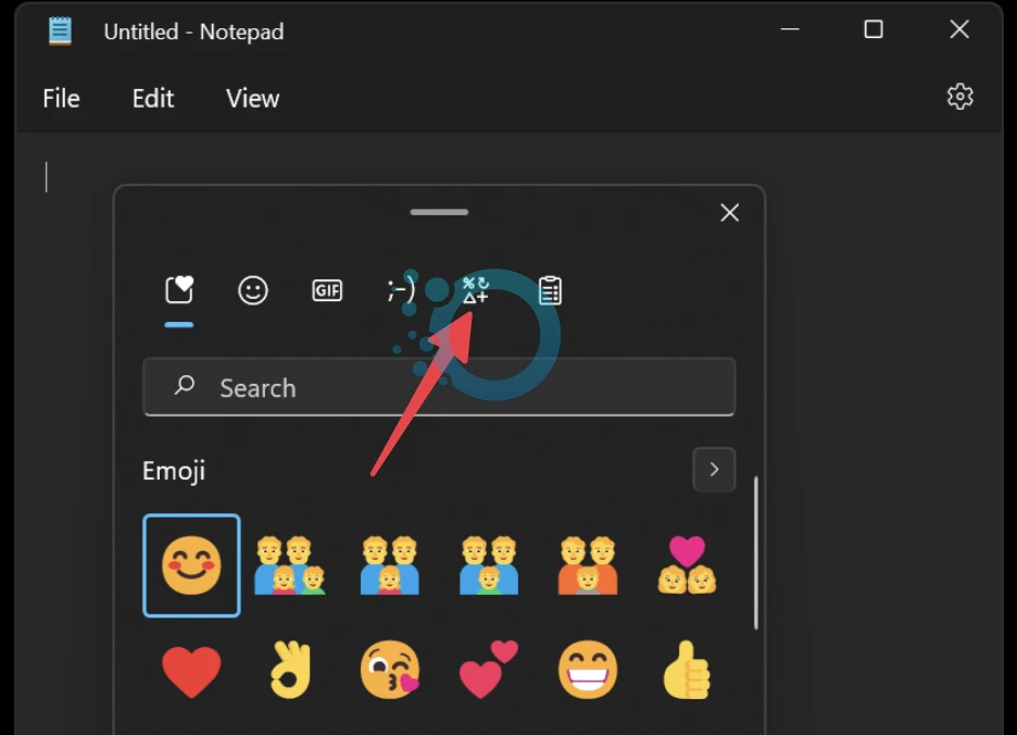 Emoji Menu degree windows