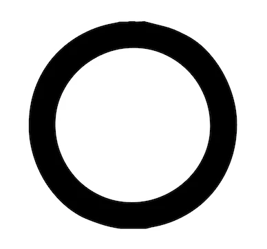 Medium Small White Circle