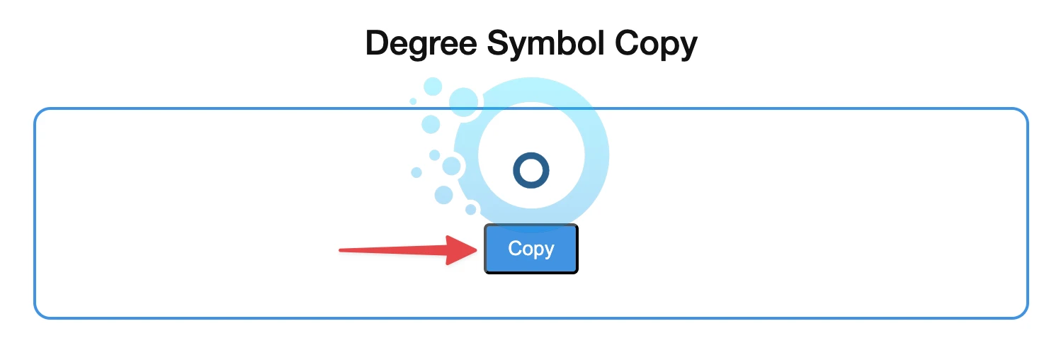 degree symbol in word