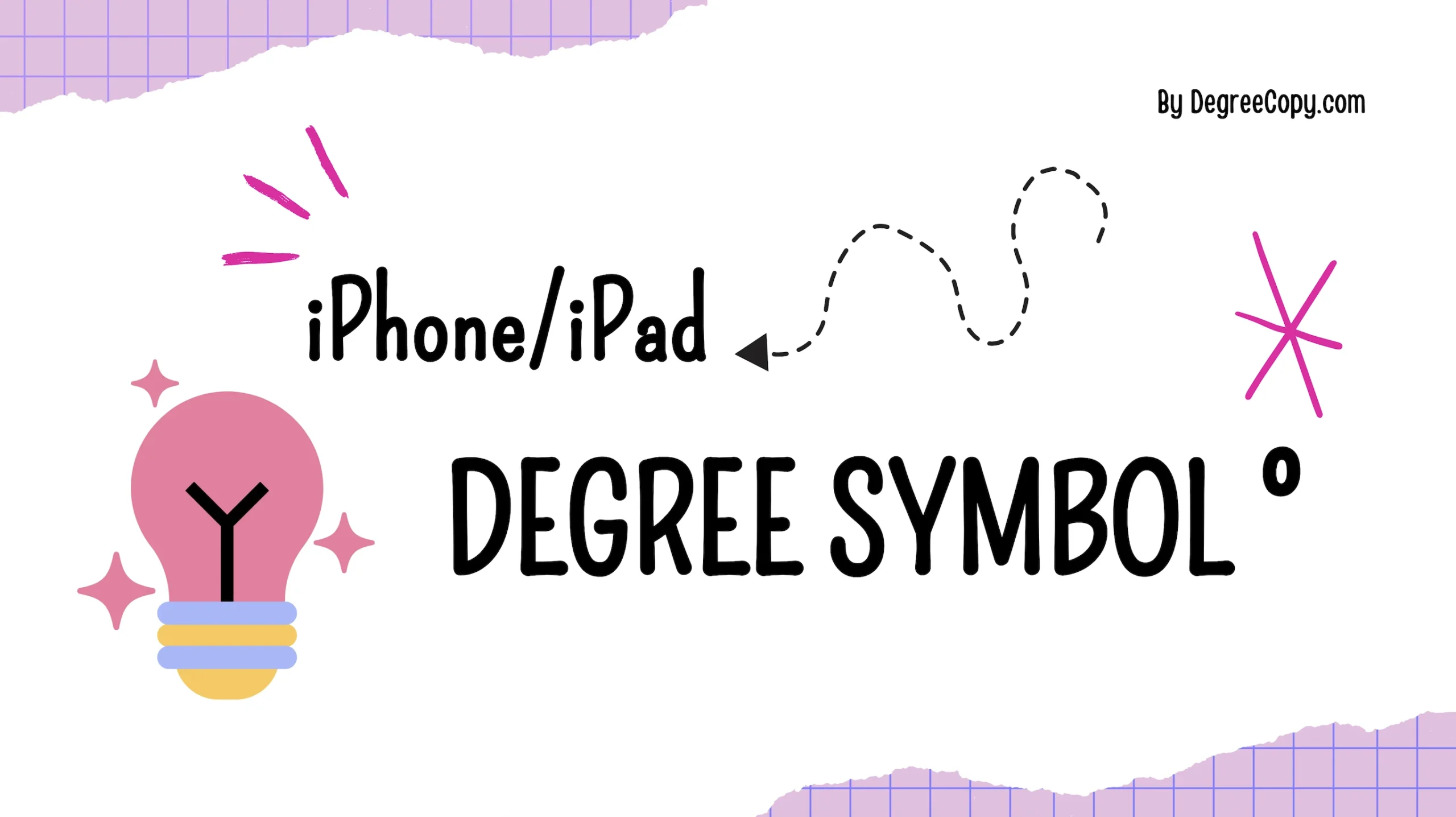 degree symbol iphone ipad