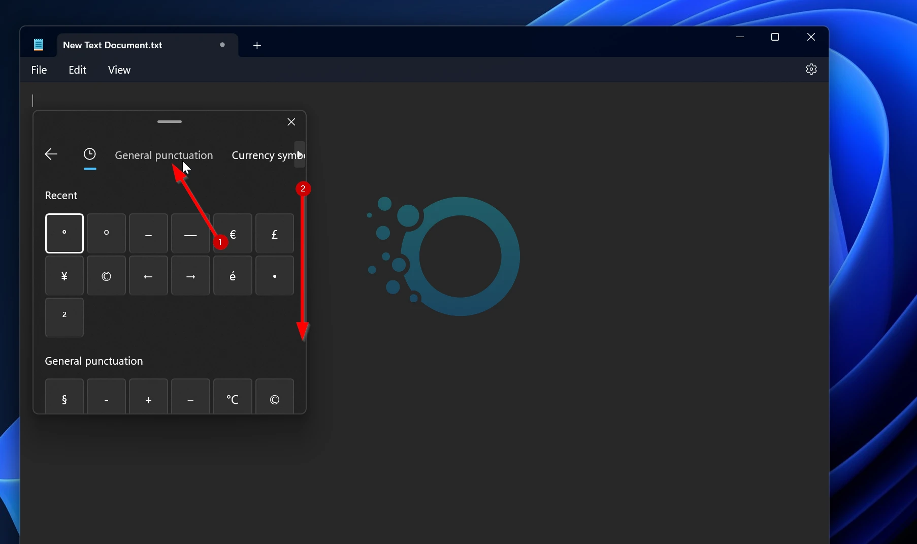 type the degree symbol in Windows